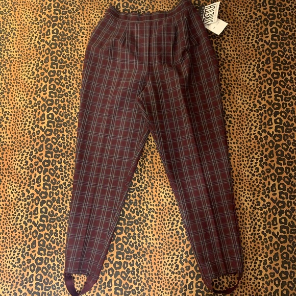 Counterparts Pants - Counterparts Vintage Deadstock Plaid Stirrup Pants